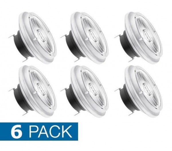 6 pack - Philips G53 AR111 LED spot - 14,8 watt - 3000K - 875 lumen - 45° lichthoek - dimbaar THUMBNAIL