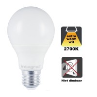 Integral LED - E27 LED lamp - 4,8 watt - 2700K - 470 lumen - Frosted cover - Niet dimbaar FRONT