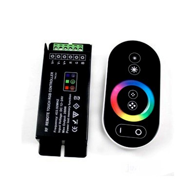 RGB-Controller Touchwheel Zwart 12V/24V