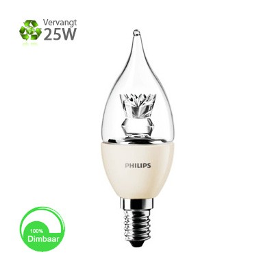 Philips LED-kaarslamp Master Dimbaar 4W