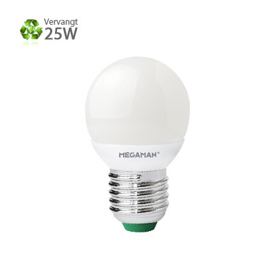 Megaman LED kogellamp E27 Warm wit 3,5W