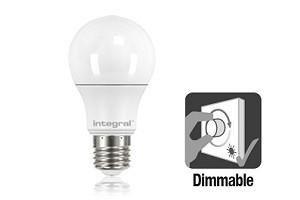 Integral E27 LED lamp 5,5 watt extra warm wit 2700K dimbaar frosted