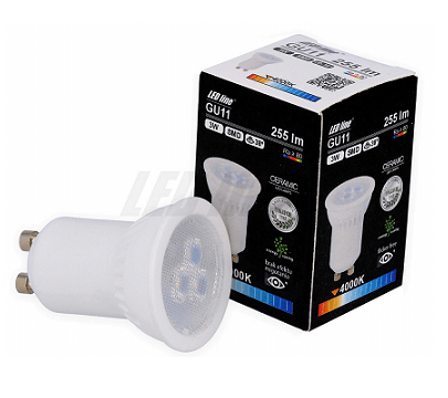 GU11 LED spot keramiek 3 watt neutraal wit 4000K