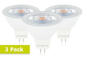 3x Integral GU5.3 LED spot 4,5 watt neutraal wit