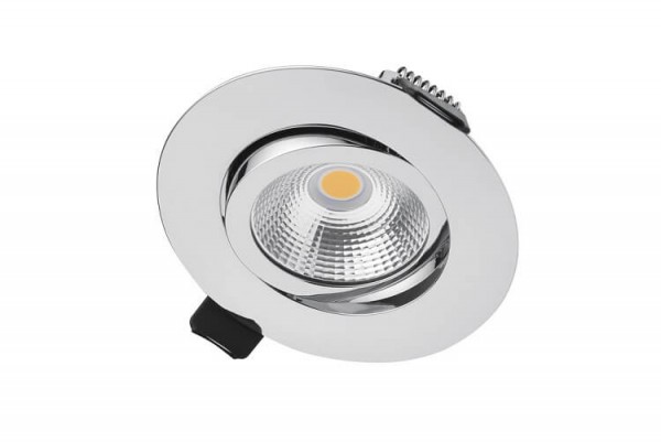 Integral LED - Inbouw spot - 6,5 watt - 3000K - 650 lumen - Dimbaar - Kantelbaar -CHROOM