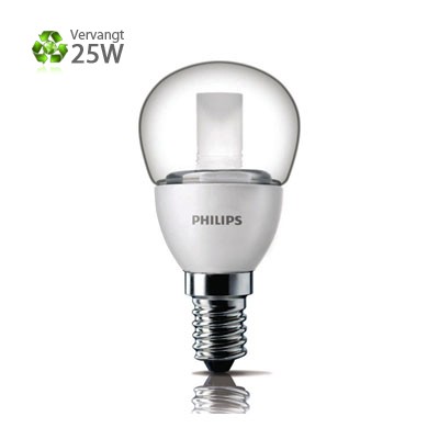 Philips LED Kogel E14 Kleine Fitting 4W