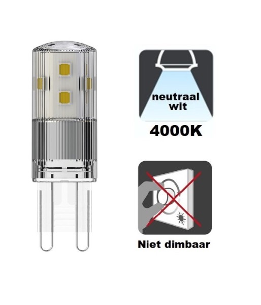 Integral LED - G9 LED - 2,6 watt - 4000K - 320 lumen - Niet dimbaar THUMBNAIL