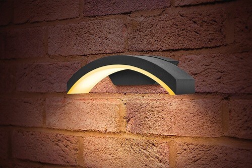 Integral LED wandarmatuur CURVE 7,5 watt 3000K warm wit IP54