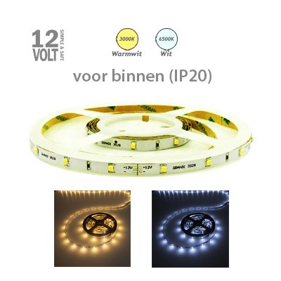LED-strip IP20 30x3528 (normale sterkte)