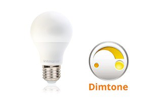 Integral E27 LED lamp 9,5 watt 1800K - 2700K dimtone frosted