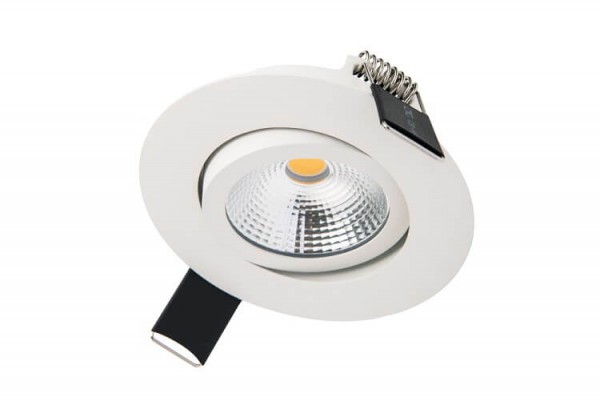 Integral LED - Inbouw spot - 6,5 watt - 3000K - 650 lumen - Dimbaar - Kantelbaar - MAT WIT