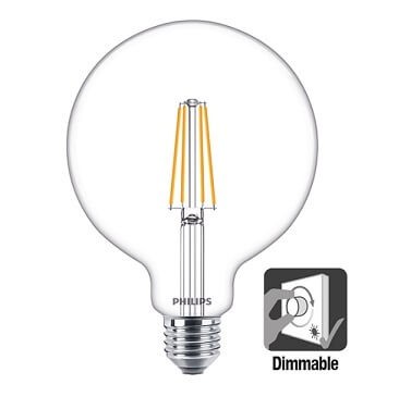 Philips Filament G120 LED Globe 5,9 watt 2700K extra warm wit