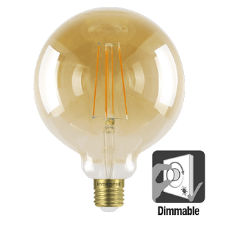 Integral G125 LED Globe retro 5 watt flame 1800K dimbaar