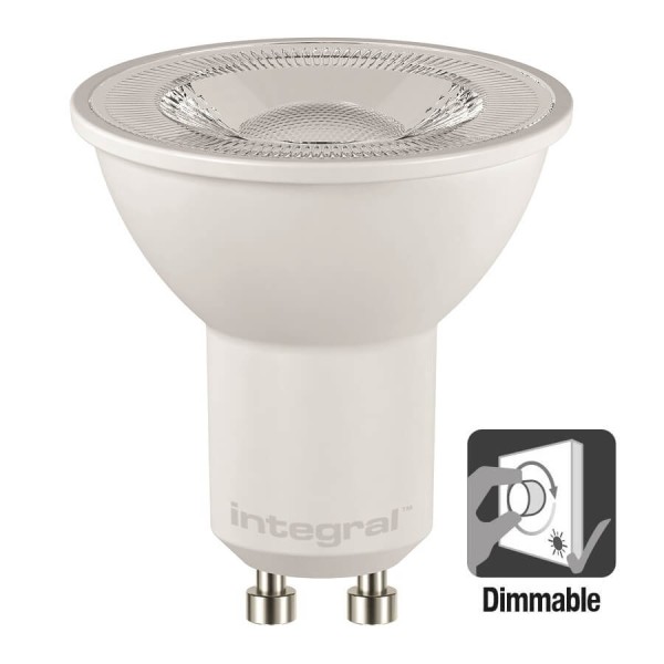 Integral LED - GU10 LED spot - 5,7 watt - 2700K - 600 lumen - dimbaar