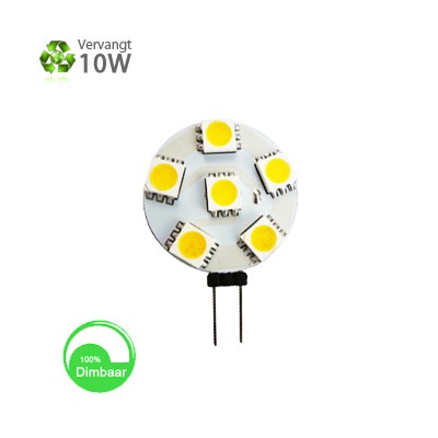 G4 LED 1,2w warm wit 10-30v dimbaar