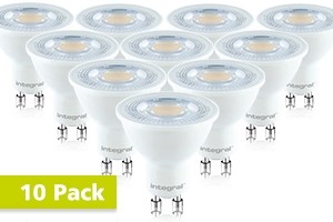 10x Integral GU10 LED spot 7 watt neutraal wit 4000K dimbaar