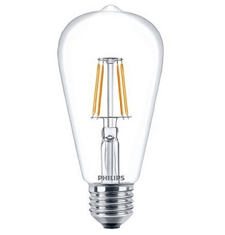 interview optocht Wantrouwen Philips ST64 LED buislamp | 4,3W | Extra warm wit 2700K | Niet dimbaar |  Leds Refresh