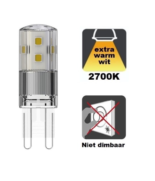 Integral LED - G9 LED - 2,6 watt - 2700K - 320 lumen - Niet dimbaar THUMBNAIL