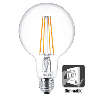 Philips G93 LED Globe retro 8 watt 2700K dimbaar