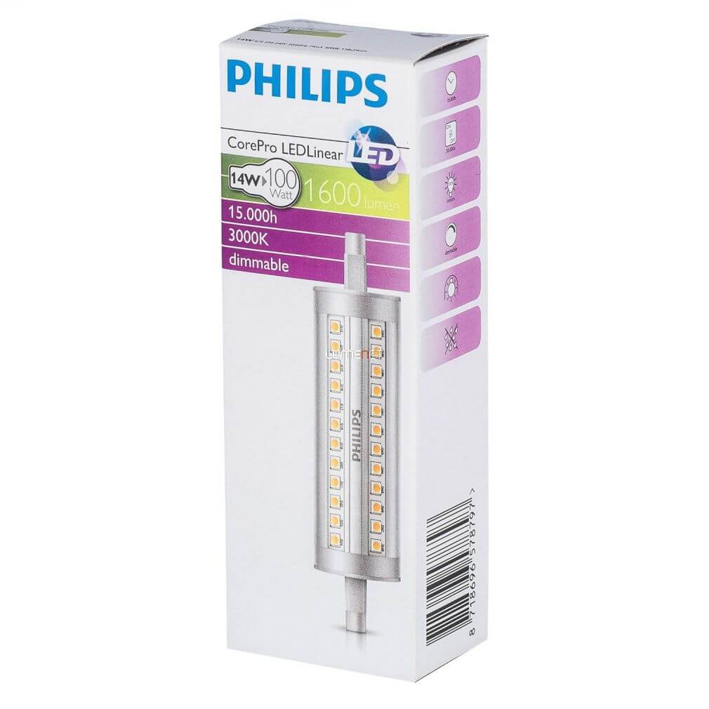 Versterken Andere plaatsen Panorama Philips R7s LED | 14 watt | 118 mm | 3000K | Dimbaar | € 21,95 | Leds  Refresh