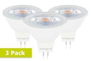 3x Integral GU5.3 LED spot 4,5 watt warm wit