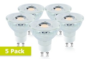 5x Integral GU10 LED spot 5,8 watt neutraal wit 4000K dimbaar