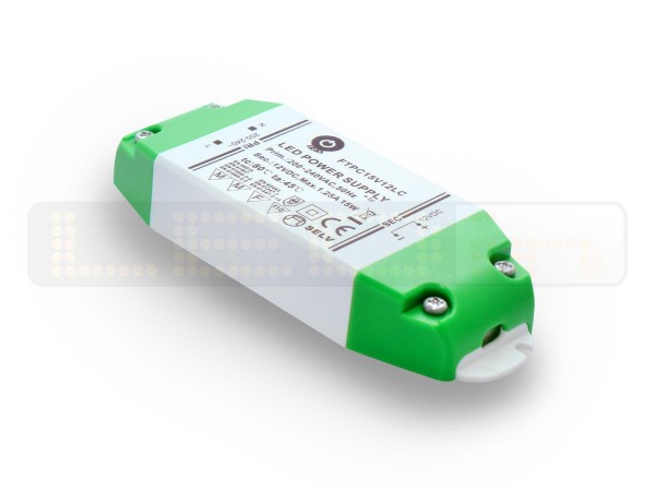 Inbouw LED trafo 15 watt 12VDC 1,25A IP20