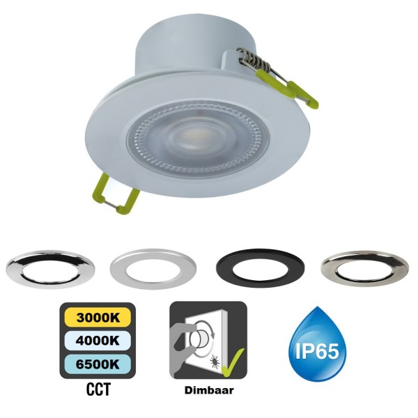 Integral LED - Inbouw spot - 5,5 watt - Wit kleur instelbaar - 550 lumen - Dimbaar - IP65
