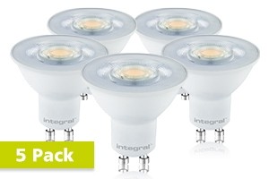 5x Integral GU10 LED spot 4,7 watt neutraal wit