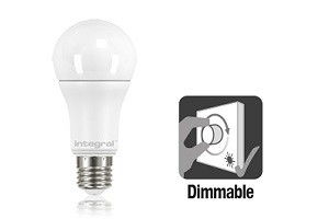 Integral E27 LED lamp 11 watt extra warm wit 2700K dimbaar frosted