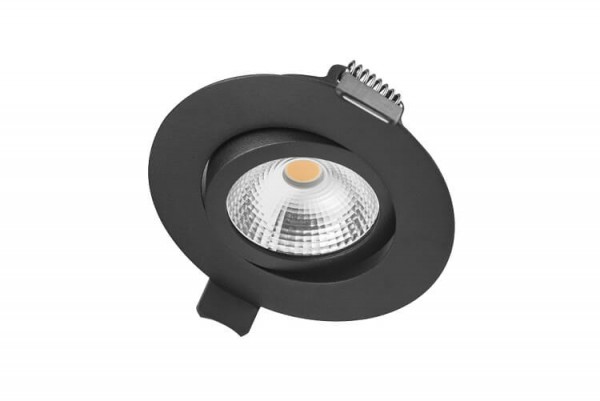 Integral LED - Inbouw spot - 6,5 watt - 4000K - 670 lumen - Dimbaar - Kantelbaar - MAT ZWART