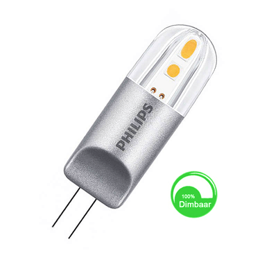 Philips G4 LED 2 watt extra warm wit dimbaar