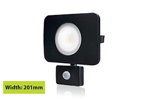 LED schijnwerper 50W 4000K en sensor IP64 zwart